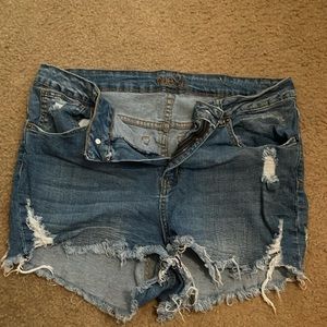 Denim shorts